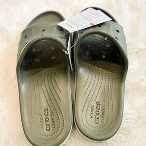 CROCS Olive Slide Sandals